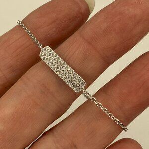 Sterling Silver Bracelet Cubic Zirconia Link Brand New in gift box
